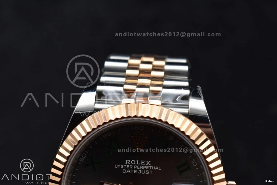 Gray ARF Weight) DateJust RG (Gain Best Steel Jubilee Dial SH3235 SS Green 1:1 126333 904L Bracelet SS Roman 41 RG Edition on 1107